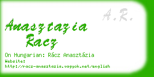 anasztazia racz business card